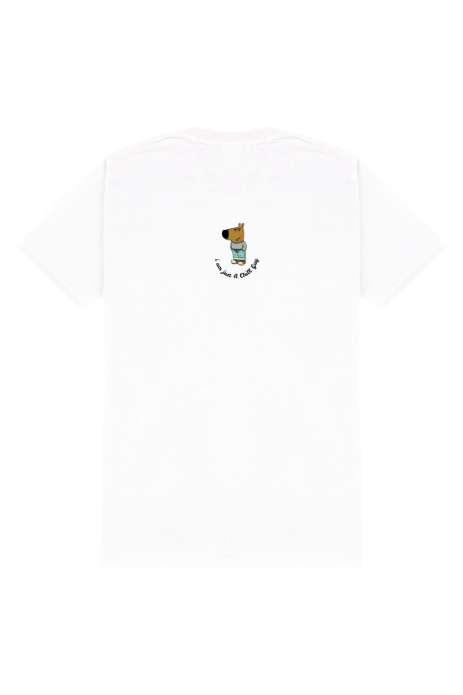 Men's White Chill Guy Graphic T-Shirt